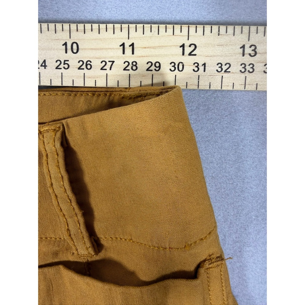 Maeve Anthropologie The Colette Wide Leg Pants Mustard Yellow 24T High Rise Tall - Picture 6 of 6